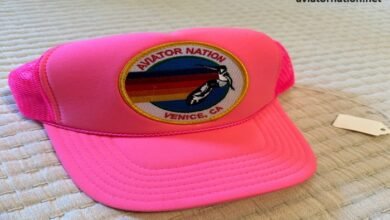 pink aviator nation hat