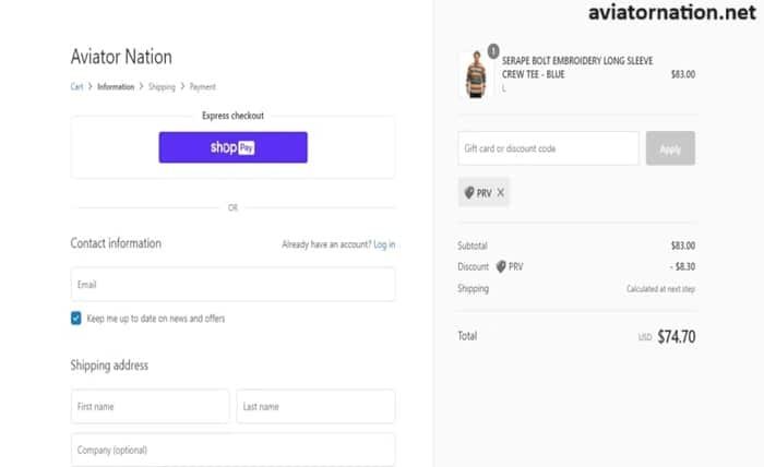 aviator nation discount codes