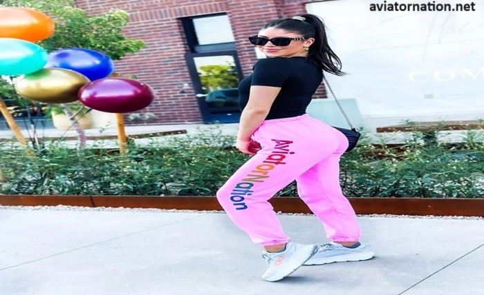 aviator nation pink sweatpants